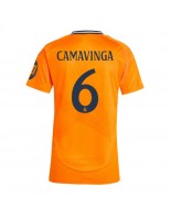 Real Madrid Eduardo Camavinga #6 Bortedrakt Dame 2024-25 Korte ermer